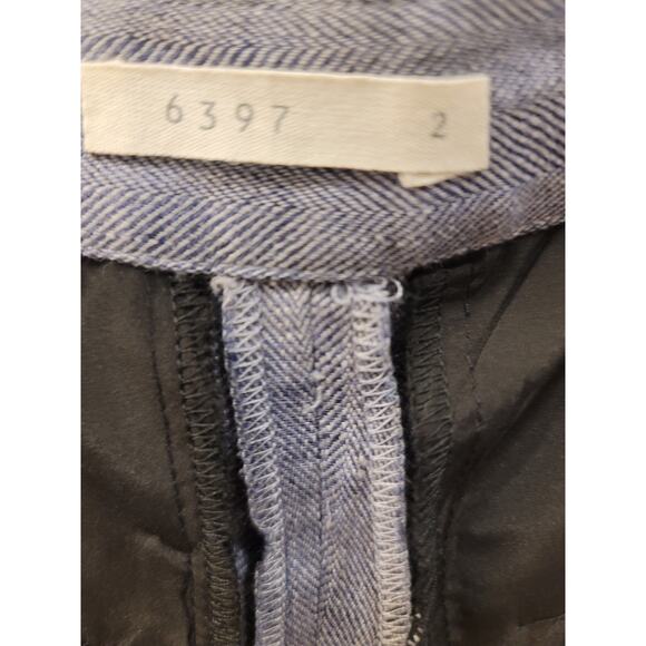 6397 Linen Pants in Blue - Picture 3 of 6